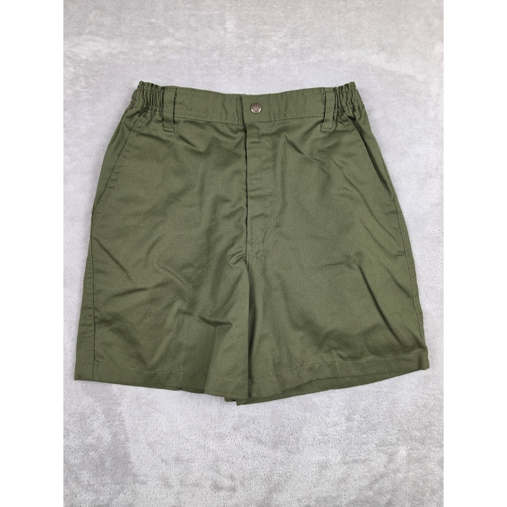 Boy Scouts of America Shorts Kid Size 16 Green Official Uniform Waist 28 Vintage